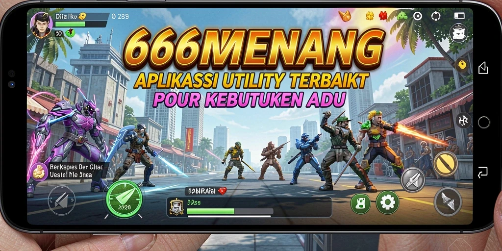 Tampilan antarmuka utama aplikasi 666MENANG yang menarik dan informatif.