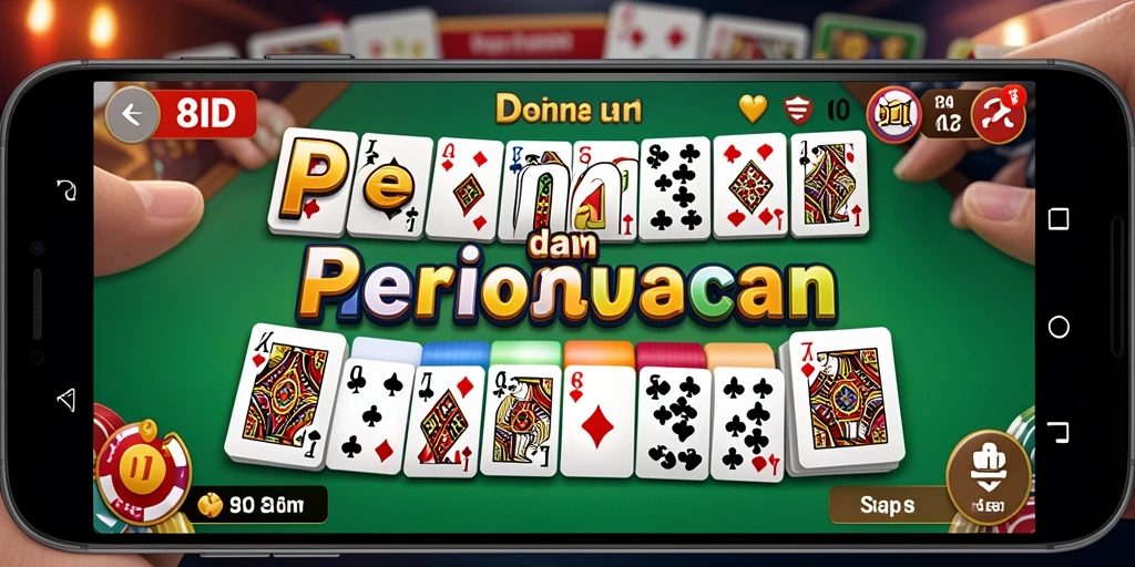 Screenshot gameplay 8ID dengan pemain bersaing di meja Domino.