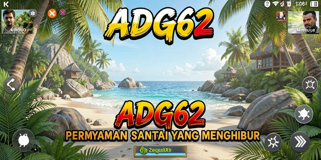 Tangkapan layar gameplay ADG62 menampilkan pengalaman santai dan penuh warna.
