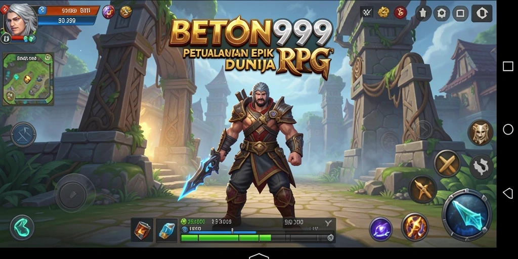 Screenshot dari gameplay BETON999 yang menampilkan pertarungan epik.