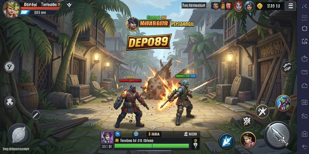 Tampilan gameplay menarik dari DEPO89 yang menunjukkan strategi yang kompleks.