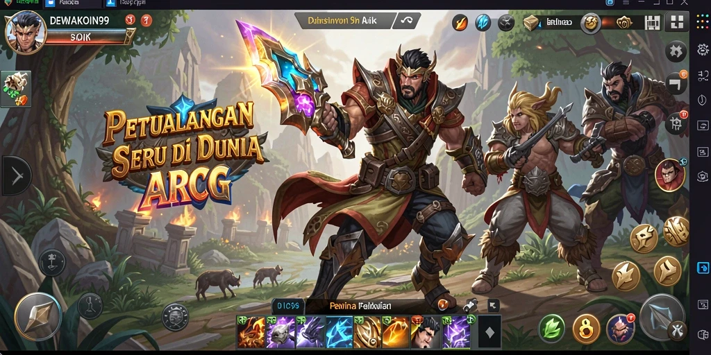 Tampilan menarik dari gameplay seru DEWAKOIN99.