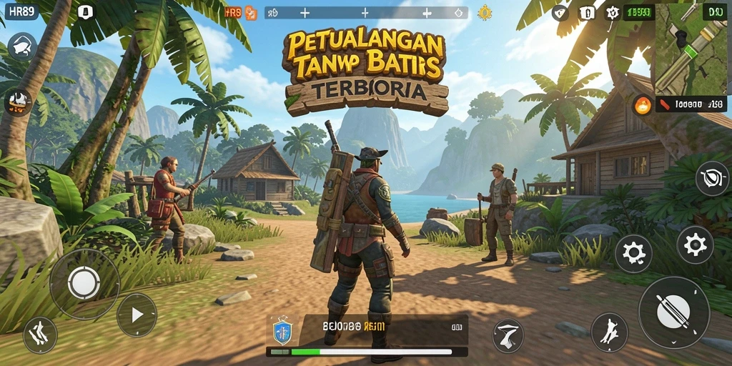 Tampilan gameplay HR89 yang menakjubkan di dunia terbuka.