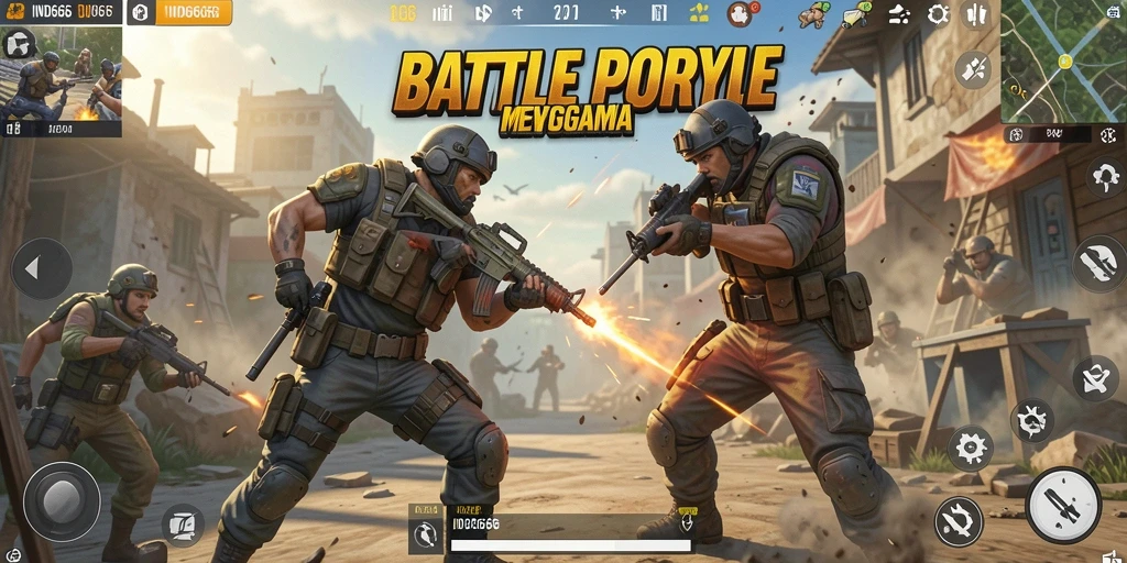 Gameplay mendebarkan di IND666 dengan aksi Battle Royale.