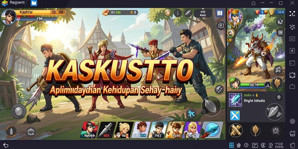 Tampilan utama KASKUSTOTO dengan fitur pengelolaan tugas dan keuangan.