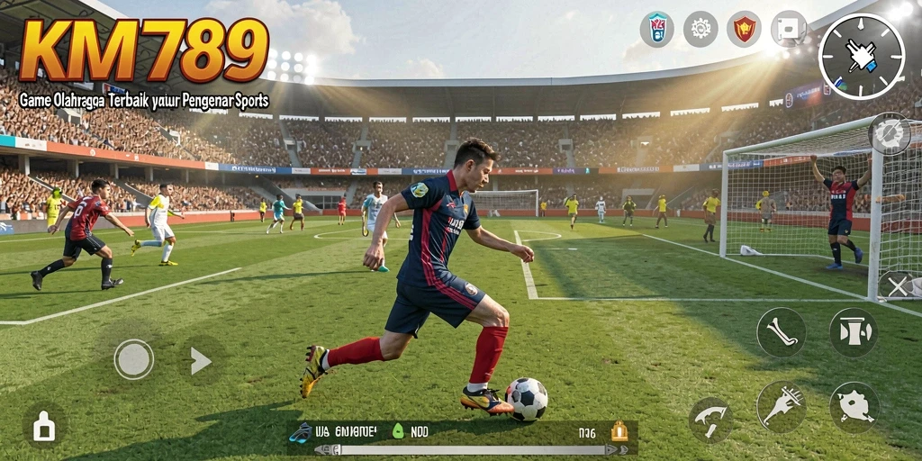 Tampilan seru gameplay KM789 yang penuh aksi olahraga.