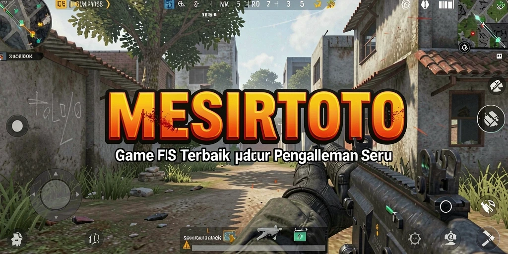 Screenshot gameplay MESIRTOTO menunjukkan aksi tembak-menembak yang seru dan mendebarkan.