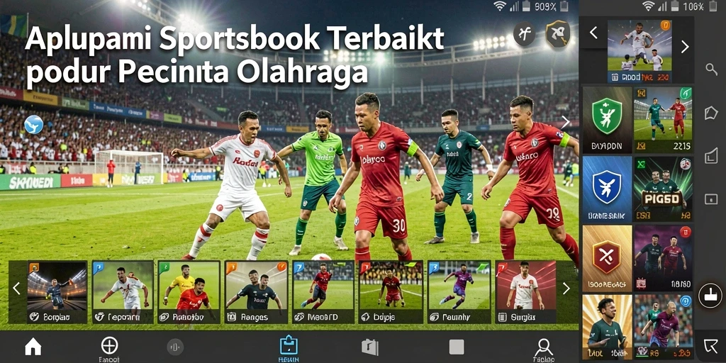 Tangkapan layar utama N06 yang menampilkan antarmuka taruhan olahraga.