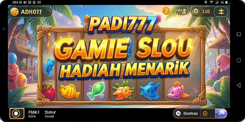 Tampilan gameplay PADI777 dengan slot yang menarik dan fitur bonus.