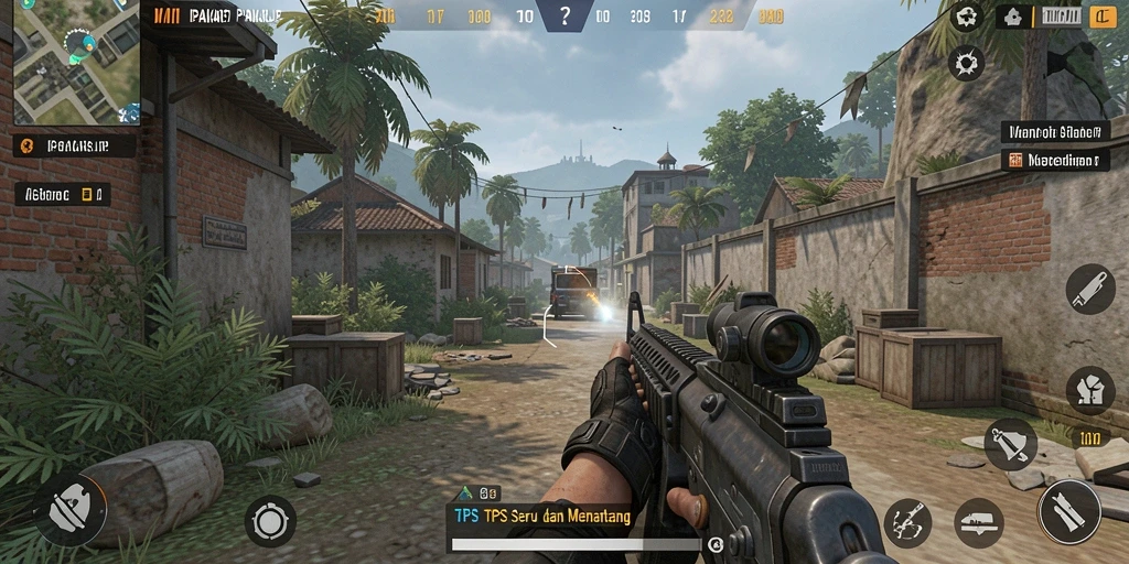 Gameplay seru PAKARJP dalam aksi tembak-menembak.