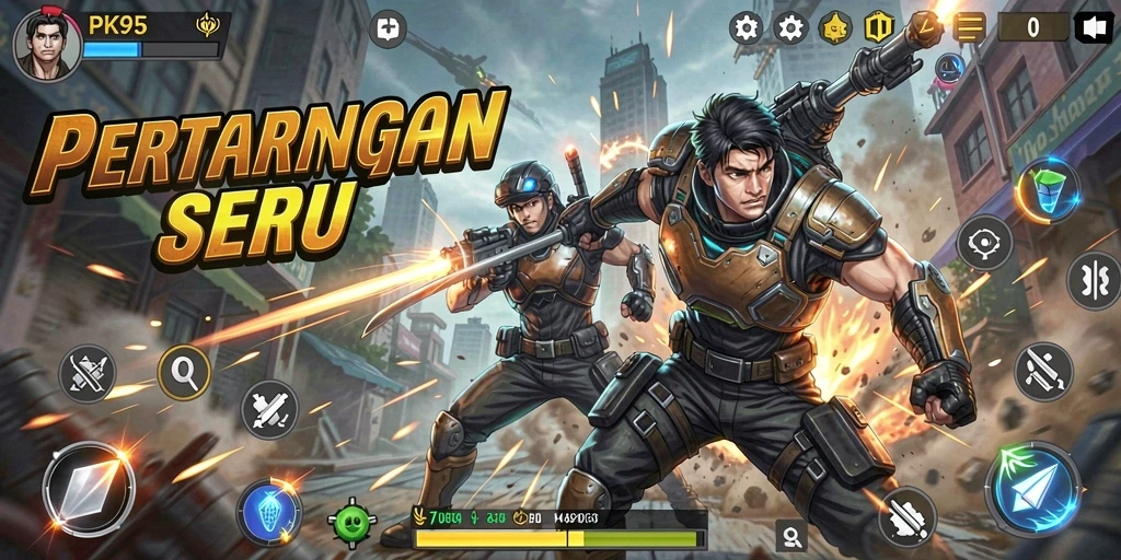 Gameplay PK95 yang menegangkan dan grafis yang menawan.