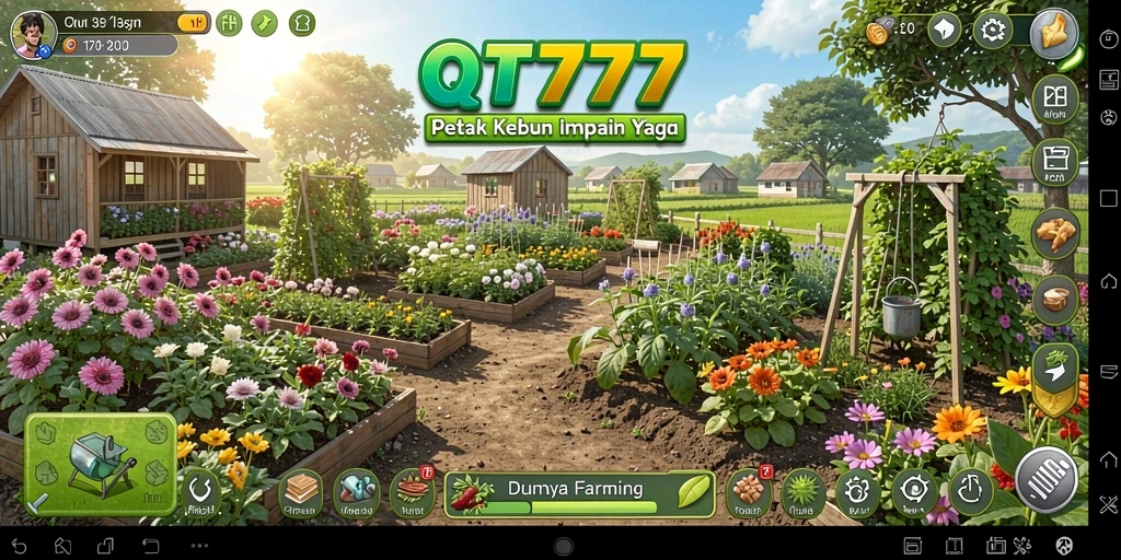Tampilkan gameplay seru dan interaktif dalam game Farming QT777.