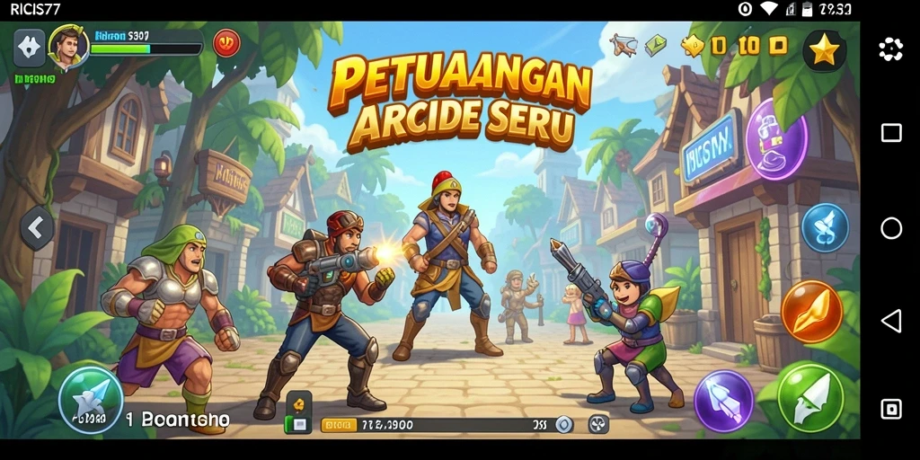 Screenshot gameplay RICIS77 menampilkan momen seru dalam petualangan arcade.