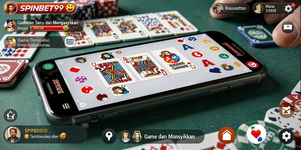 Gameplay seru dalam SPINBET99 yang menampilkan domino.