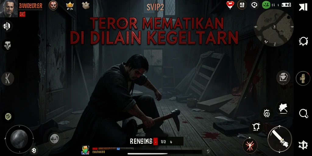 Screenshot utama gameplay SVIP2 yang menegangkan dan menakutkan.