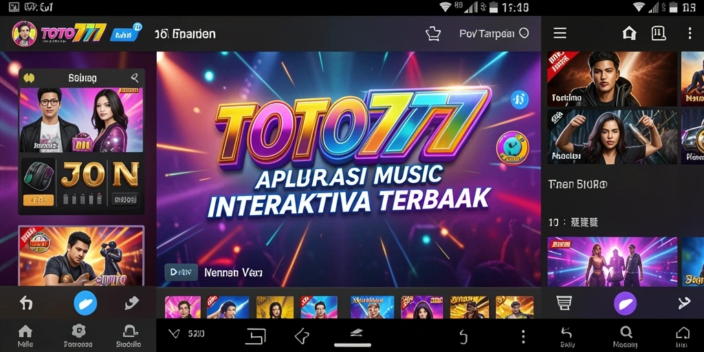 Tampilan gameplay TOTO777 saat pengguna menikmati musik dan bernyanyi.