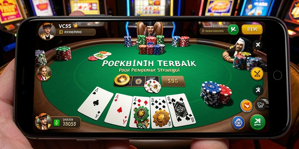 Tampilan permainan Poker yang mendebarkan di VC55.