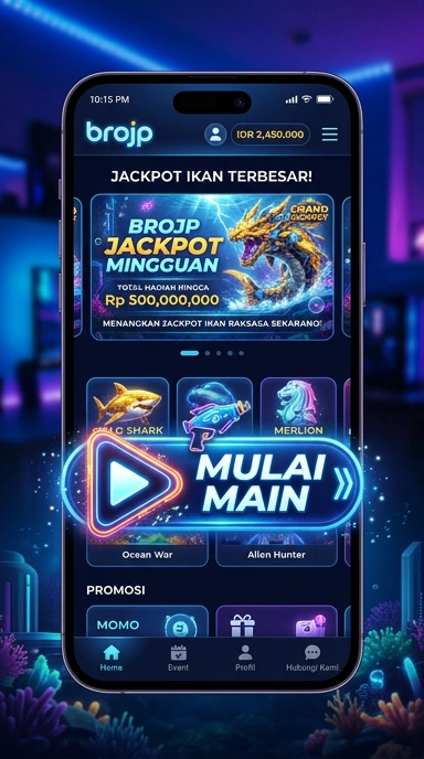 Tampilan antarmuka pengguna brojp yang intuitif.